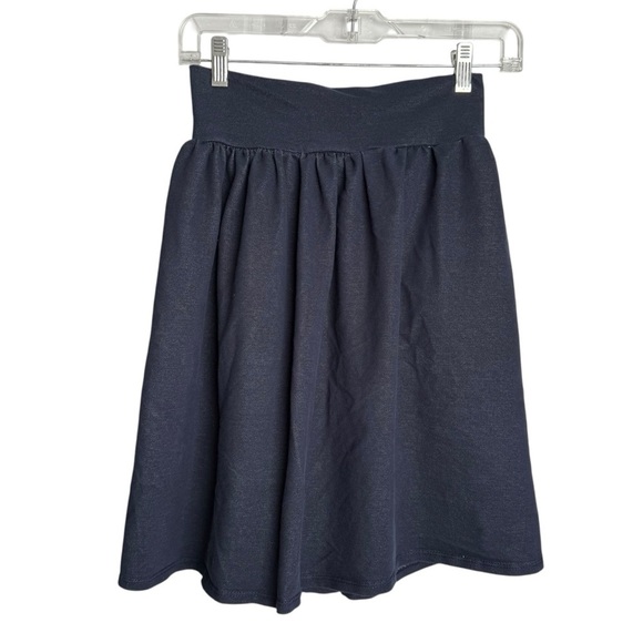 4/$25 Basic Colors Girls Navy Blue Knee Length Skirt Size 10/12 - Picture 1 of 10